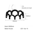 Axyaa Minimalist M-Shaped Chandelier for Coffee Shop Office Restaurant Window Display