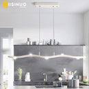 Axyaa Wave Chandelier: Adjustable LED Pendant Light for Living Room and Office