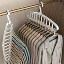 Axyaa Rotating 11-Hole Clothes Hanger: Space-Saving Closet Organizer & Drying Rack