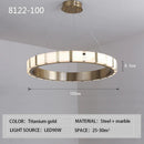 Axyaa Marble Hall Chandelier - Modern Italian Style Light Luxury Circular Living Room Villa Dining Room Pendant Lights