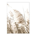 Nordic Reed Grass Landscape Canvas Wall Art Print for Living Room Decor by Axyaa