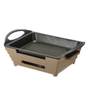 Axya Multi-Person BBQ Stove & Alcohol Furnace Grill Plate: Non-Stick Fish Grill