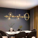 Axyaa Glass Magic Bean Pendant Lamp Modern Nordic LED Lights Home Decor