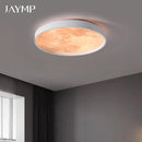 Axyaa Moon LED Ceiling Lamp: Modern Bedroom Lighting Fixture for Home Decor