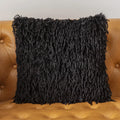 Axyaa Faux Fur Cushion Cover 18x18inch 12x30 Inch Grey Ivory White Black Soft Cozy Home Decor