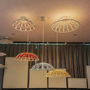 Axyaa Modern Glass Rope Chandelier LED Staircase Restaurant Nordic Living Room Lighting
