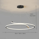 Axyaa LED Circular Hanging Pendant Lamp for Modern Home Decoration
