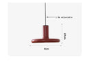 Axyaa Red Chandelier: Danish Style, Post-Modern Bauhaus Art for Bedroom, Restaurant, Study