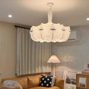 Axyaa Nordic Silk Chandelier: Modern Wabi Sabi Ceiling Light for Home Decor