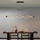 Axyaa Nordic Aluminum Bar LED Chandelier for Stylish Dining and Restaurant Ambiance