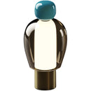 Modern Glass Desk Lamp with USB Charging by Axyaa for Study, Bedroom, or Office