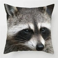 Axyaa Raccoon Wildlife Print Pillowcase for Home Bed Chair Decor