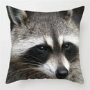 Axyaa Raccoon Wildlife Print Pillowcase for Home Bed Chair Decor