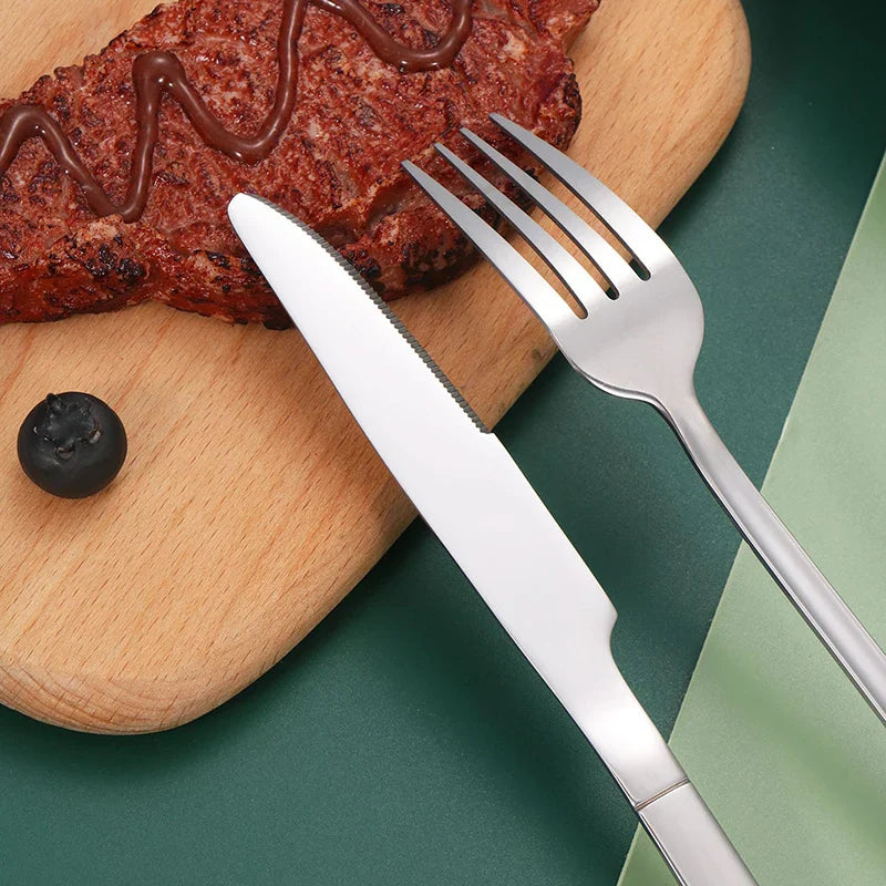 Axyaa Stainless Steel Cutlery Set - Perfect for Dinner Parties and Restaurants
