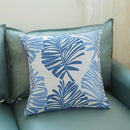 Axyaa Leaf Jacquard Couch Pillow Cover