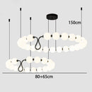 Nordic Black Metal LED Chandeliers by Axyaa