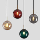 Axyaa Modern Stained Glass Pendant Lamp Nordic Hanging Lights