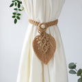 Axyaa Boho Macrame Curtain Tiebacks with Bead Detail - Living Room Accessories