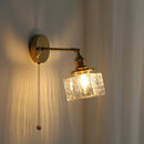 Axyaa Glass Copper LED Wall Lamp - Modern Nordic Design
