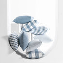 Axyaa Light Blue Plaid Pillow Cover 30x50cm/45x45cm - Home Decor Sofa Cushion