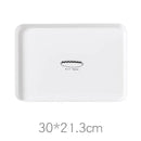 Axyaa Green Plastic Food Tray for Kitchen and Hotel Dessert Serving