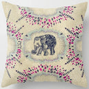 Axyaa Floral Landscape Square Pillowcase