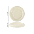 Axyaa Solid Color Donuts Ceramic Steak Plate, Dessert, Salad, Sushi Restaurant Display Tableware