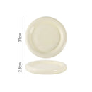 Axyaa Solid Color Donuts Ceramic Steak Plate, Dessert, Salad, Sushi Restaurant Display Tableware