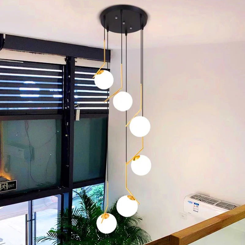 Axyaa Modern LED Ceiling Lamp Chandelier for Bedroom and Dining Room