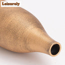 Axyaa Ceramic Flower Vase: Creative Threaded Needle Mouth Floral Display Arrangement