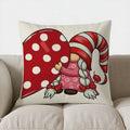 Axyaa Red Typography Pattern Pillow Cover - for Sofa, Bedroom, Car