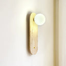 Axyaa Wabi Sabi Stone Wall Sconce, Nordic Style Bedroom Living Room Lamp