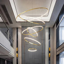 Axyaa Modern LED Pendant Chandeliers for Staircase and Living Room Lighting
