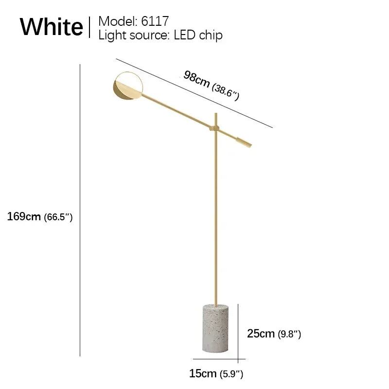 Axyaa Nordic LED Floor Lamp for Stylish Living Spaces