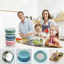 Axyaa Stainless Steel Food Sealing Bowl with Lid - Fresh-keeping Lunch Box