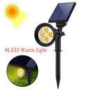 Axyaa Solar RGB Lawn Spotlight for Garden Decoration