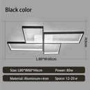 Axyaa Black/Gold LED Ceiling Lights - High Brightness Modern Aluminum Fixture