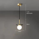 Axyaa Marble Hardware Pendant Lights for Restaurants, Cafes, and Bedrooms