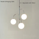 Axyaa Glass Ball Chandelier Pendant Light - Scandinavian Style Ceiling Lamp