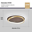 Axyaa Nordic Wood LED Ceiling Light for Bedroom Living Room Dining Balcony