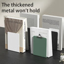 Axyaa White Metal Book Ends: Stylish Book Dividers for Shelves, Home Office