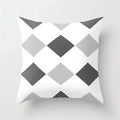 Axyaa Geometric Pillow Covers: Modern Grey Polyester Throw Pillow Cover
