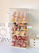 Axyaa Acrylic Figure Display Cabinet for Lego & PopMart Mystery Box Storage Stand
