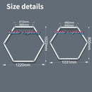 Axyaa Honeycomb LED Car Detailing Ceiling Light: Custom Hexagon Design for Car Showroom & Workshop.