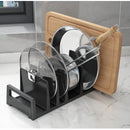 Axyaa Kitchen Pot Lid Holder Pan Organizer Cutting Board Rack Pot Cover Storage
