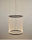 Axyaa Nordic Designer Cotton Rope Chandelier for Duplex Rotating Staircase