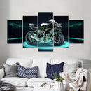 Axyaa Muscle Superbike H2R Wall Art Canvas Print for Modern Home Decor
