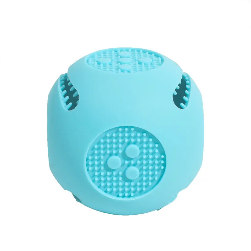 Axyaa Silicone Dog Toy Food Ball Interactive Slow Feeder Tooth Cleaning, Pet Supplies