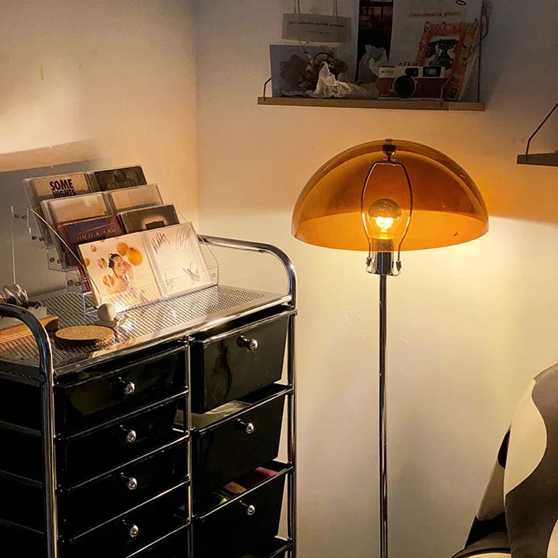 Axyaa Nordic Mushroom Floor Lamp for Retro Bauhaus Living Room