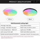 Axyaa Smart RGB Music Ceiling Light with Bluetooth Audio Control